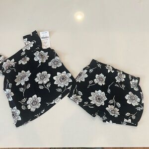 Carters (Black, white, and pink) 12 month Baby girl outfit